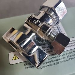 Angle Stop Valve 1/2" Nominal (5/8" OD) Compression x 3/8"