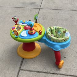 Walker with learning table