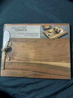 Cheese Wood Board With Spreader 