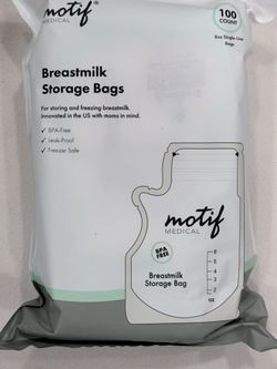 Breast milk Storage Bags Motif Medical (100*3)