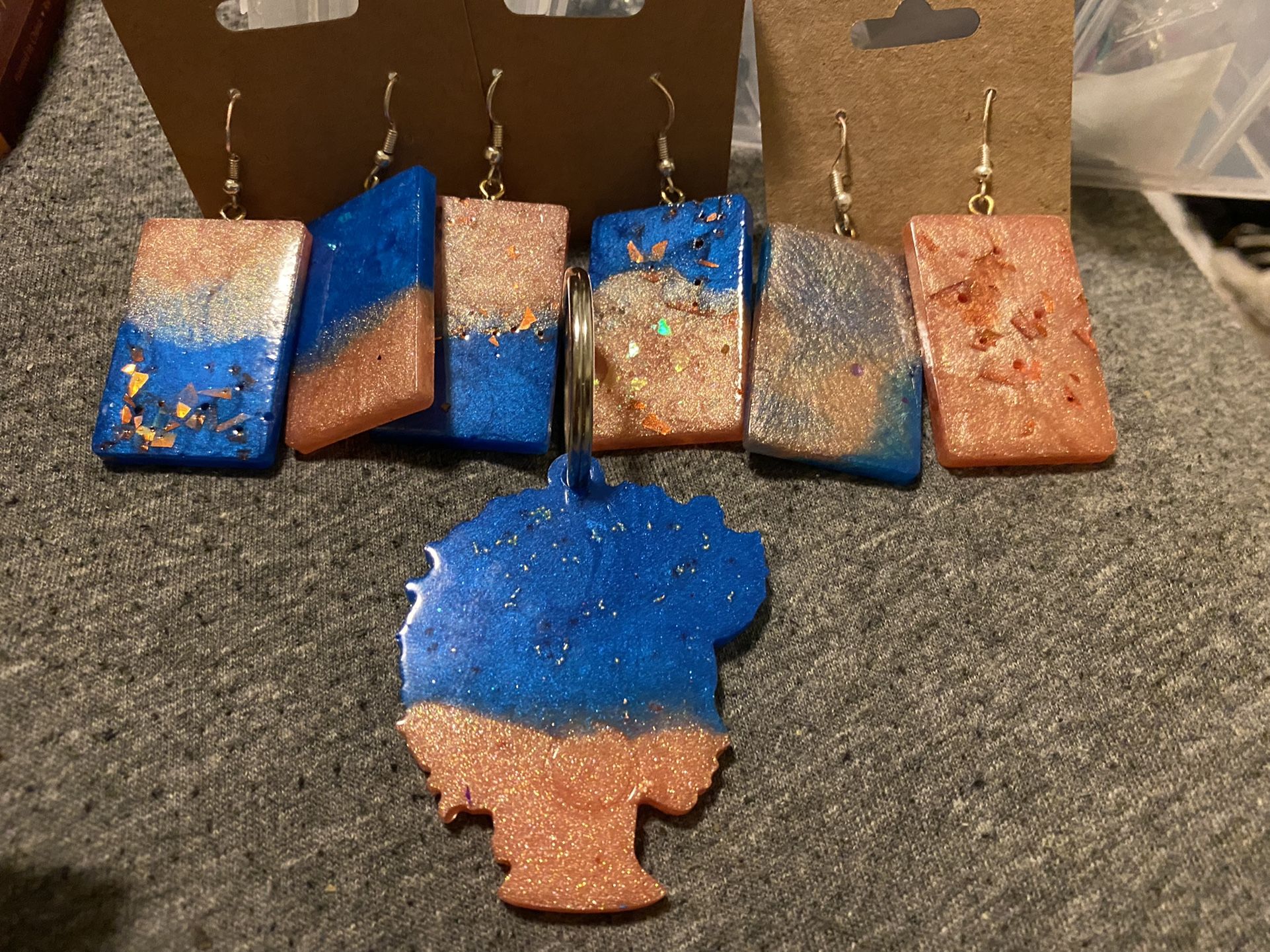 Earrings W/ Keychain