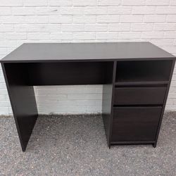 Black Desk For Dorm, Apartment, Home Office For Study And Work