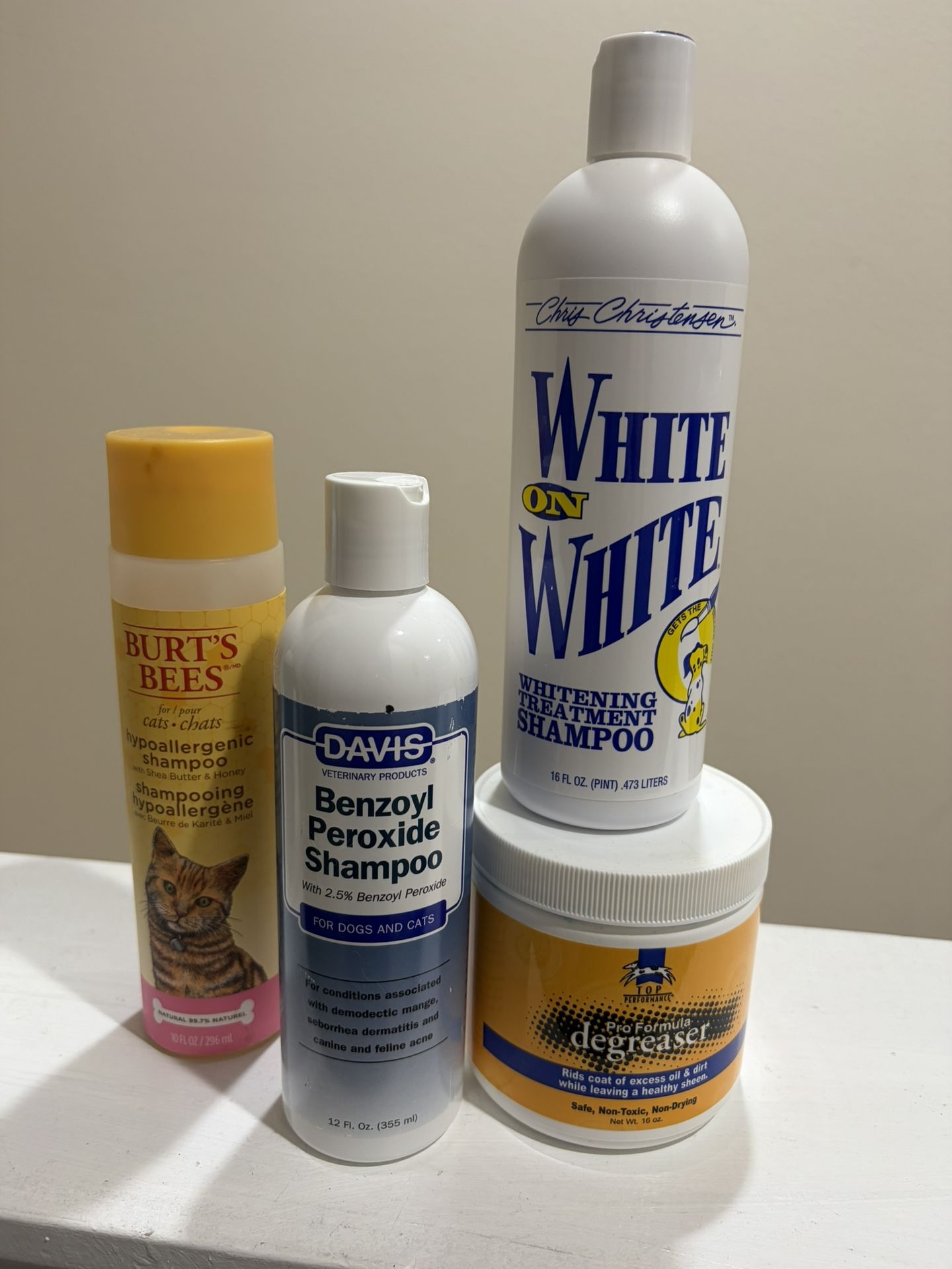 Persian Cat Grooming Whitening Degreaser Shampoos Lot