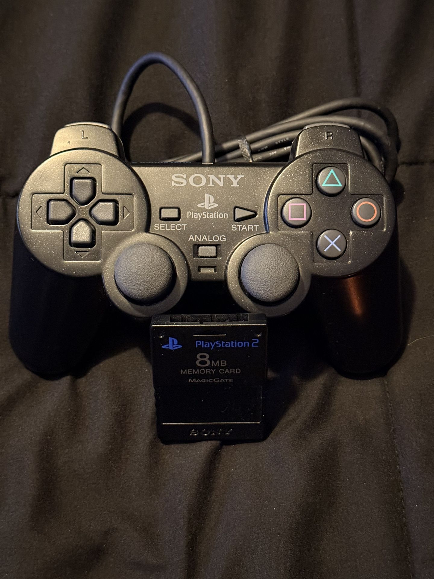PlayStation 2 Controller + Memory Card