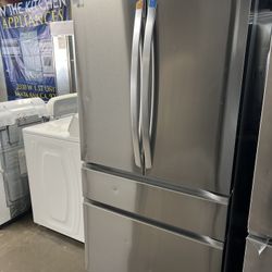 New Open Box Lg Four Door Refrigerator Stainless Steel 