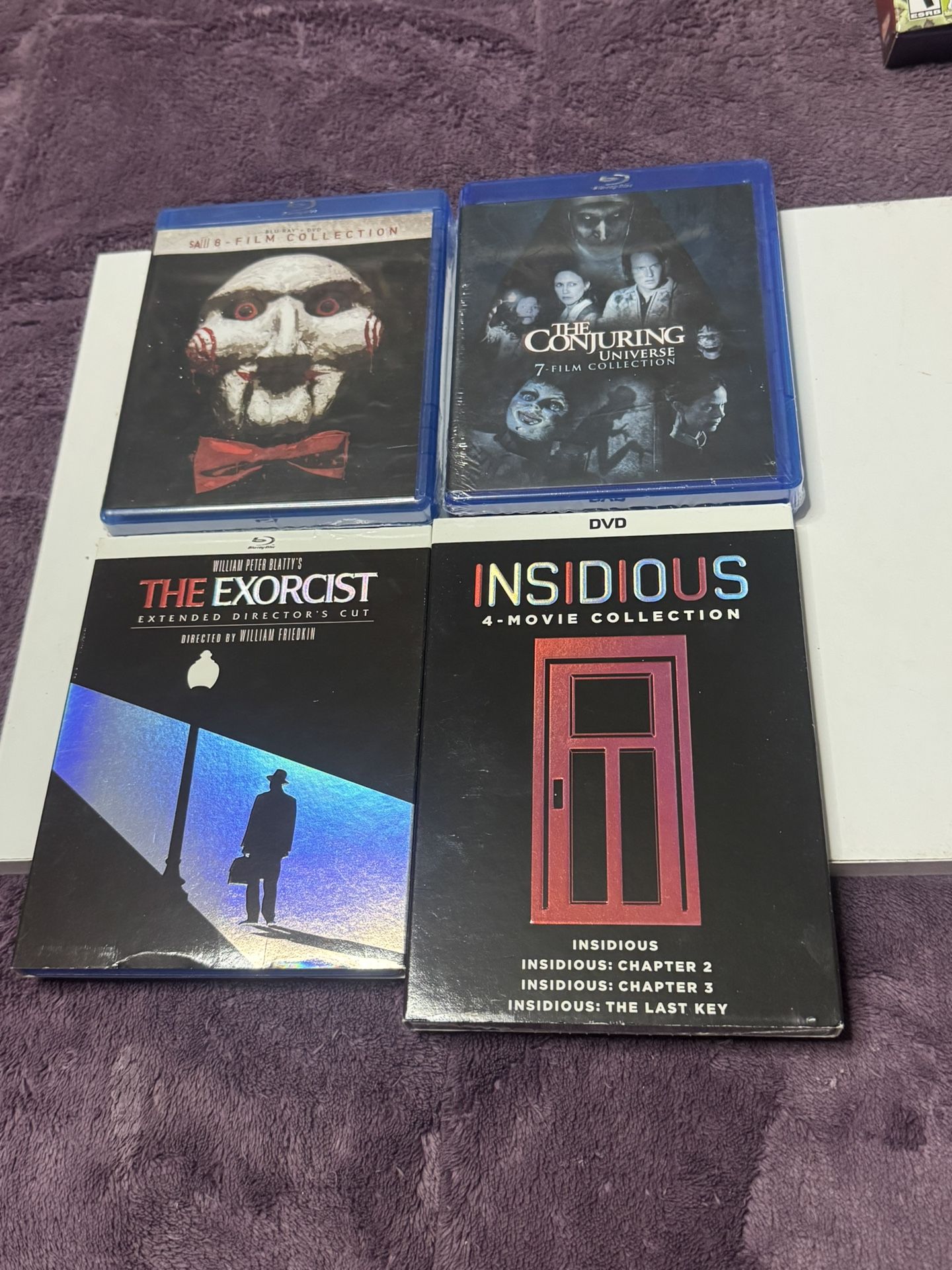 Horror DVD Bundle Conjuring, Insidious, SAW