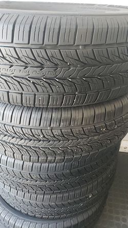 Set of 4 matching tires General Altimax 225/65R17 with the installation