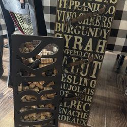 Wine Rack And Cork Holder
