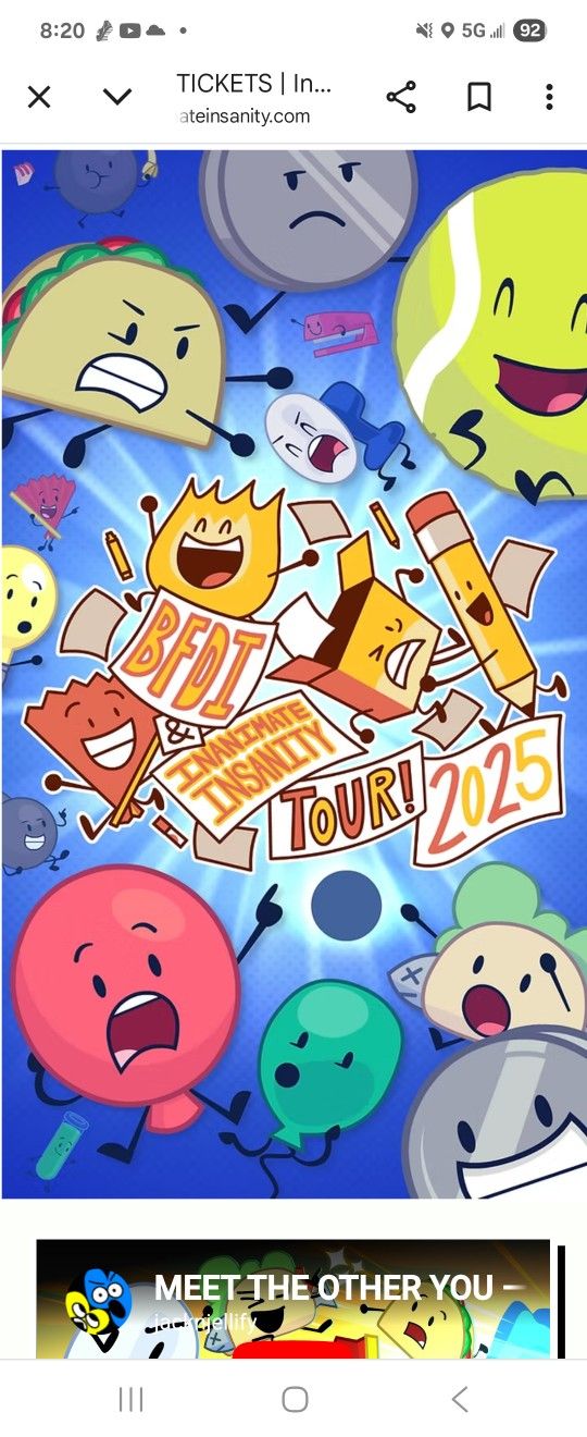 BFDI Tickets