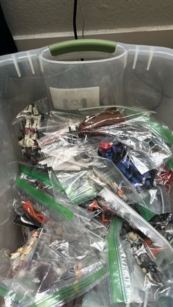 Large Lot of Action Figures and Toy Parts