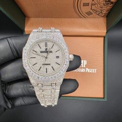 Moissanite Full Bustdown Iced Out Watch 