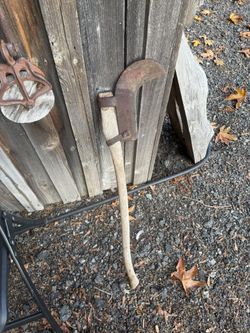 Antique Brush Ax Billhook, Halloween Prop
