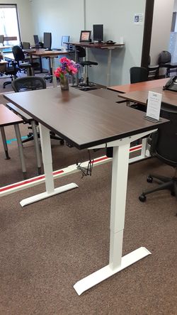 Espresso Electronic sit/stand Desk 48"×24"