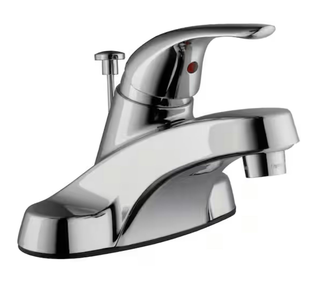 Glacier Bay Aragon 4 in. Centerset Single-Handle Low-Arc Bathroom Faucet in Polished Chrome