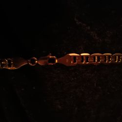 Yellow Gold Chain Necklace Stamped 18k
