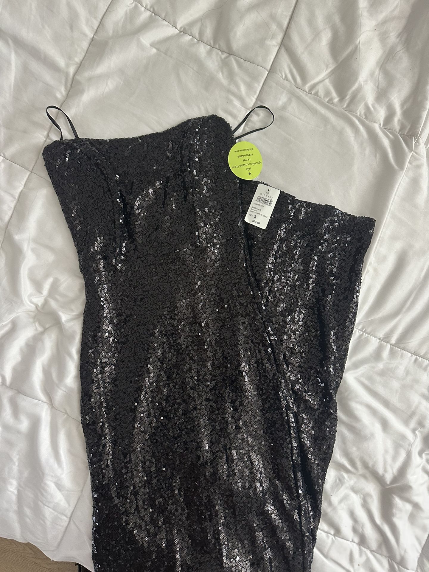 windsor black sequence dress