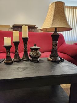 Two lamps and two tables