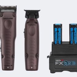 BaByliss PRO Nightfall FXONE LO-PRO FX Clipper & Outlining Trimmer + BATTERIES