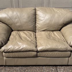 Genuine Leather Love Seat