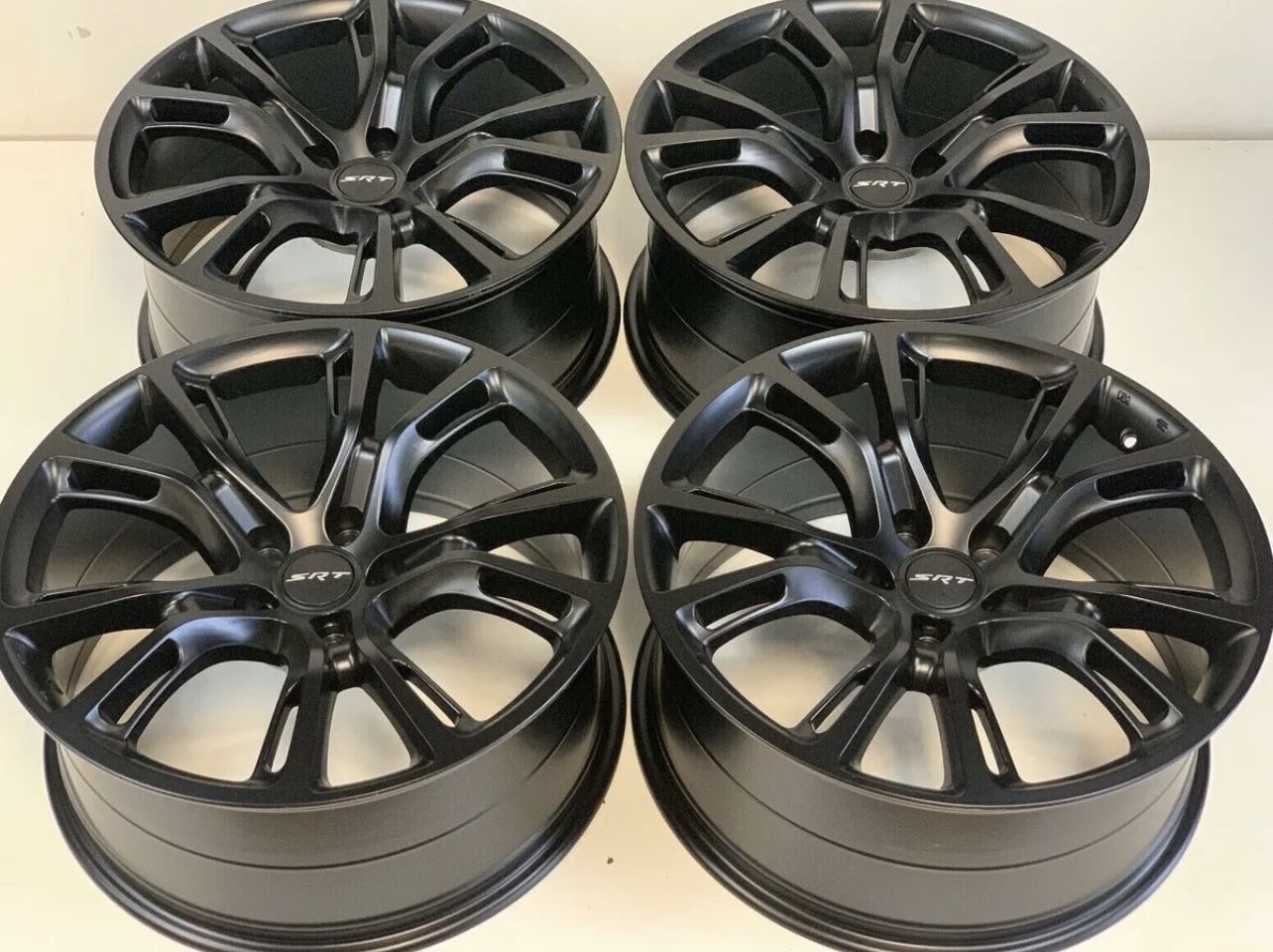 20” Jeep Grand Cherokee SRT Spider Monkey Matte Satin Black Wheels Rims