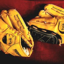 2- Franklin Adult Field Master Series 13 Inch Yellow Black Baseball Glove
S