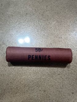 Original bank of roll penny 1969-D unopened/unsearched