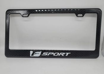 BRAND NEW LEXUS F-SPORT 100% Real Carbon Fiber License Plate Frame Tag Cover Original 3K