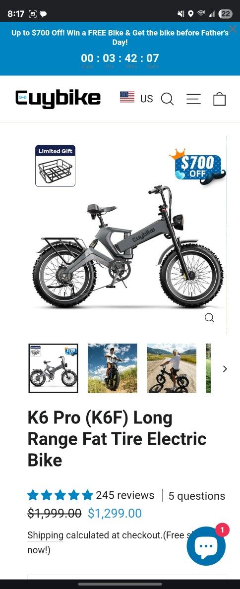 Cuybike K6 Pro Long Range Electric Bike