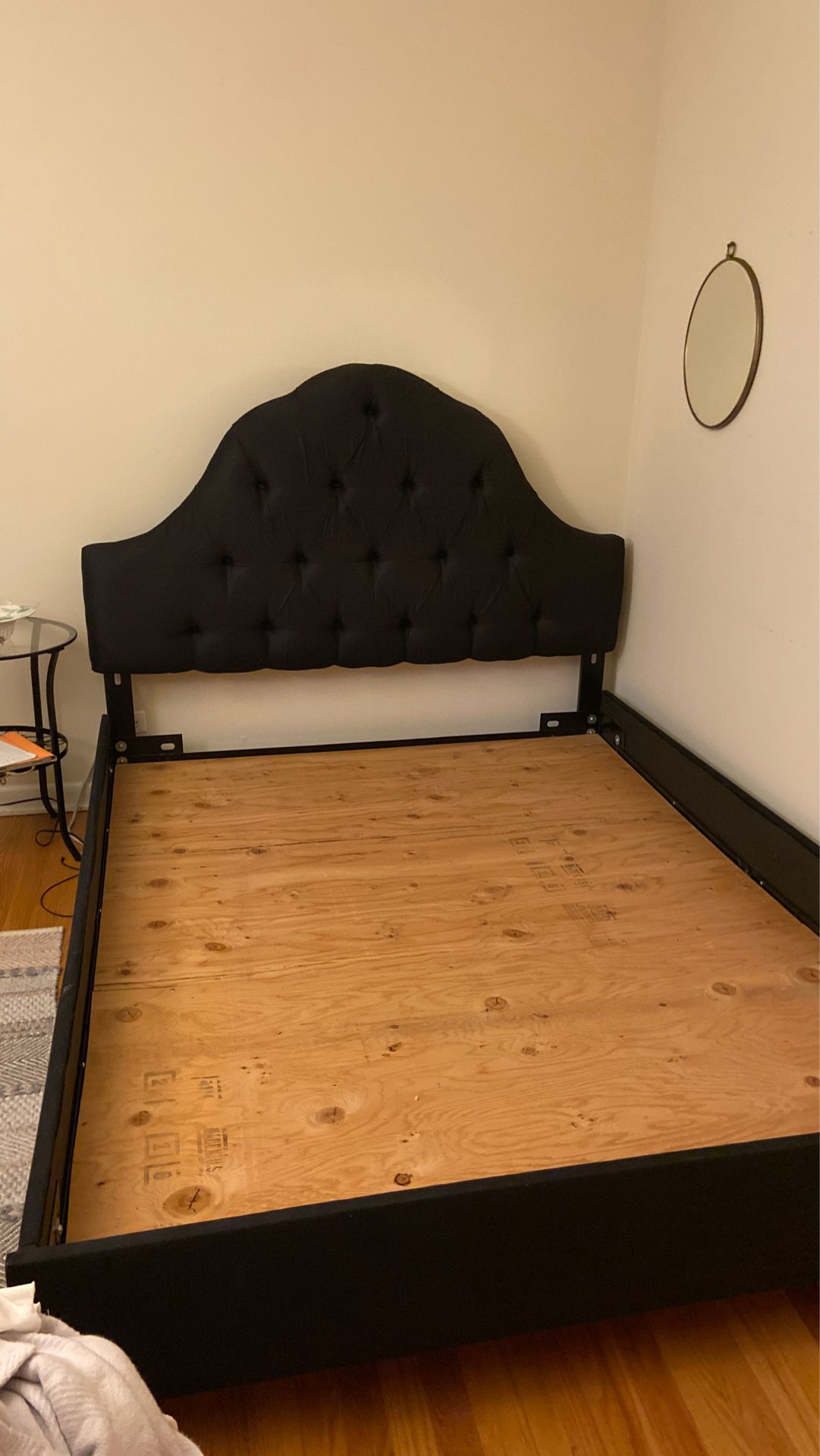QUEEN SIZED black bed frame