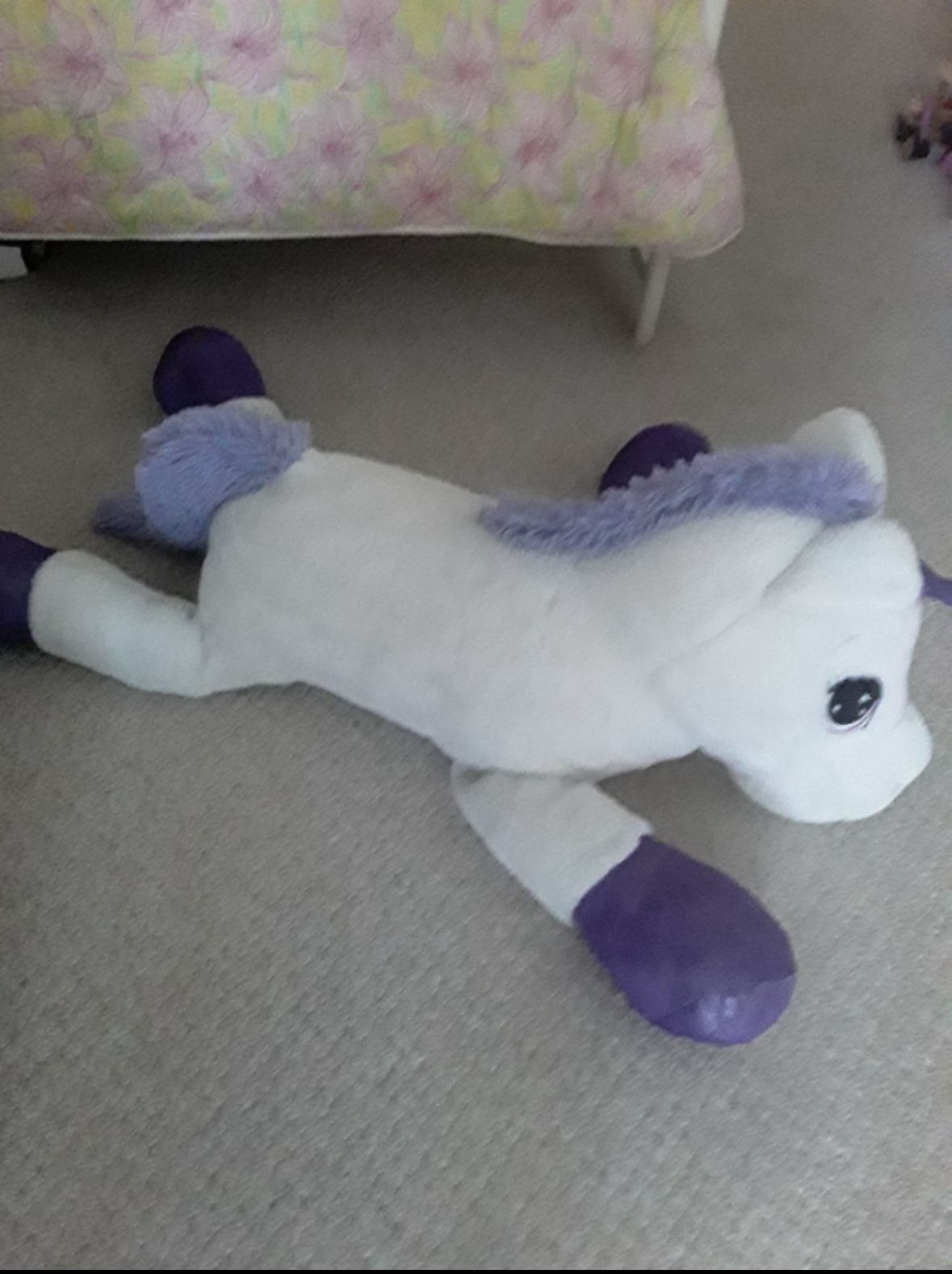 Jumbo Lavender and White Unicorn