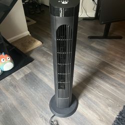 Black Stone Cascade Tower Fan