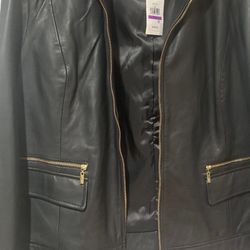 Women’s Cole Haan Leather Jacket