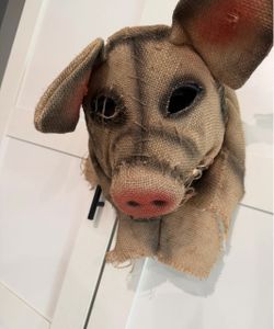 Scary, pig mask new never worn