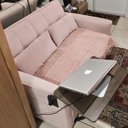 Sofa Bed For 2 Person Sitting With Laptop Table Attached, Twin Bed For 1 Person