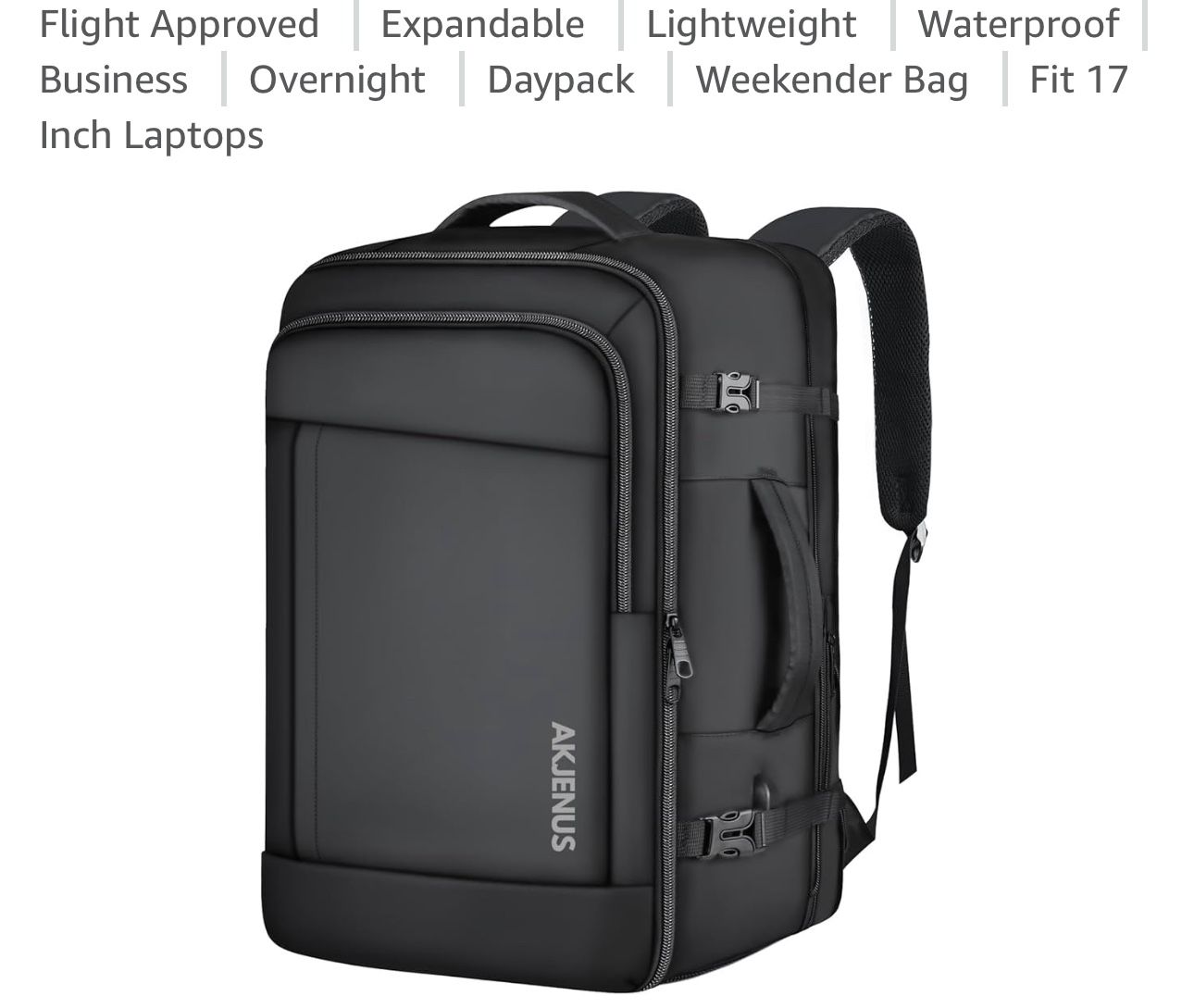 NEW Extra Large Travel Backpack Carry On Luggage Suitcase 40L-50L, Gifts for Men Women