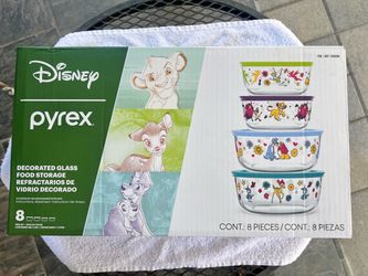 Disney Pyrex 8-Piece Glass Food Storage Set