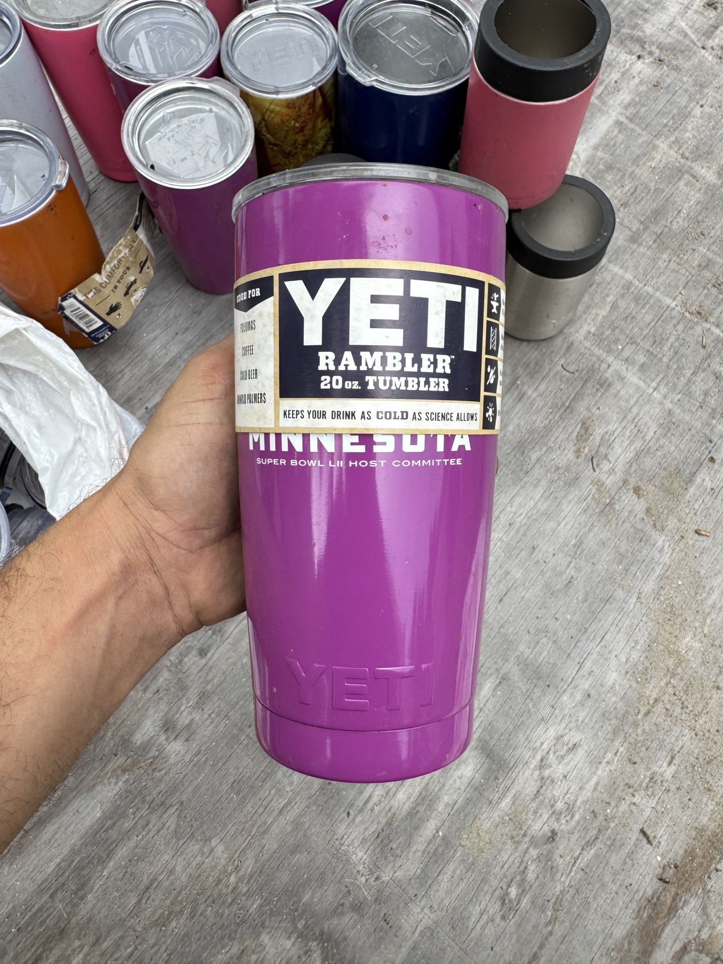 Yeti Tumblers And Extra Lids