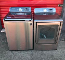 Samsung grey washer / Dryer electric  or gas units