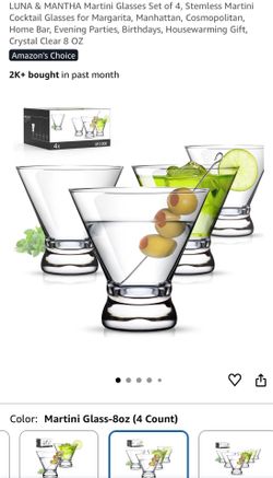 Martini Glasses Set of 4