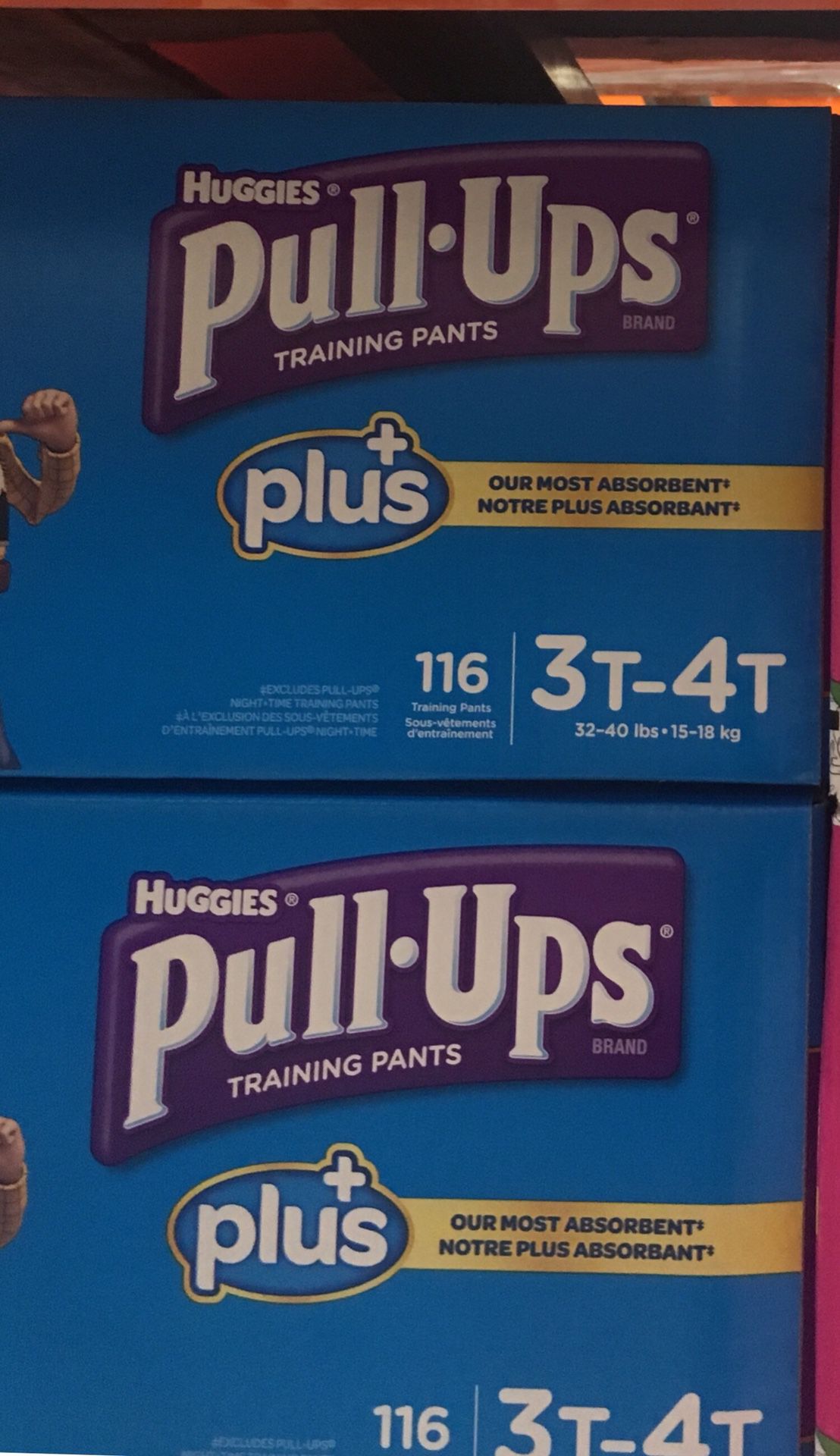 Pull ups diapers 3-4T
