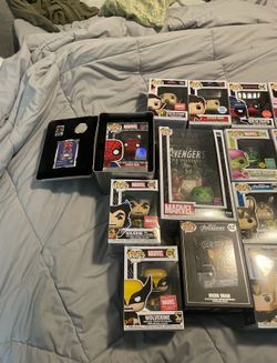 Star Wars and marvel Funko collection