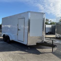 Hook & Line 7 × 16 Enclosed Trailer 10k