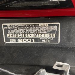 2001 Honda Rc51 