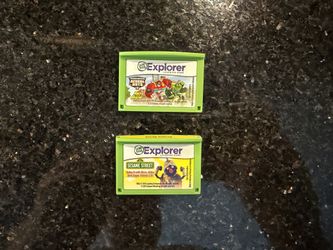 2 LeapFrog Explorer Learning Game Cartridges Transformers Rescue & Sesame Street