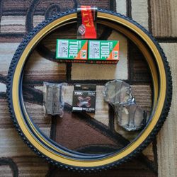NEW Bicycle Bmx Parts Bundle 24" Black