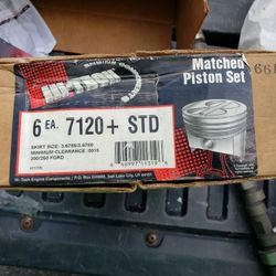 Piston Set Of 6 High Tech 7120+std W/lifters