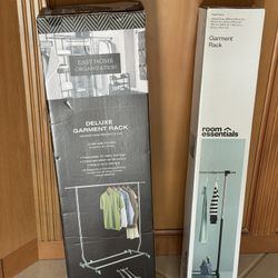 2 New Garment Racks / Clothes Racks -Great For Holiday Guests, College Or Apartments- $35 Or Best Offer