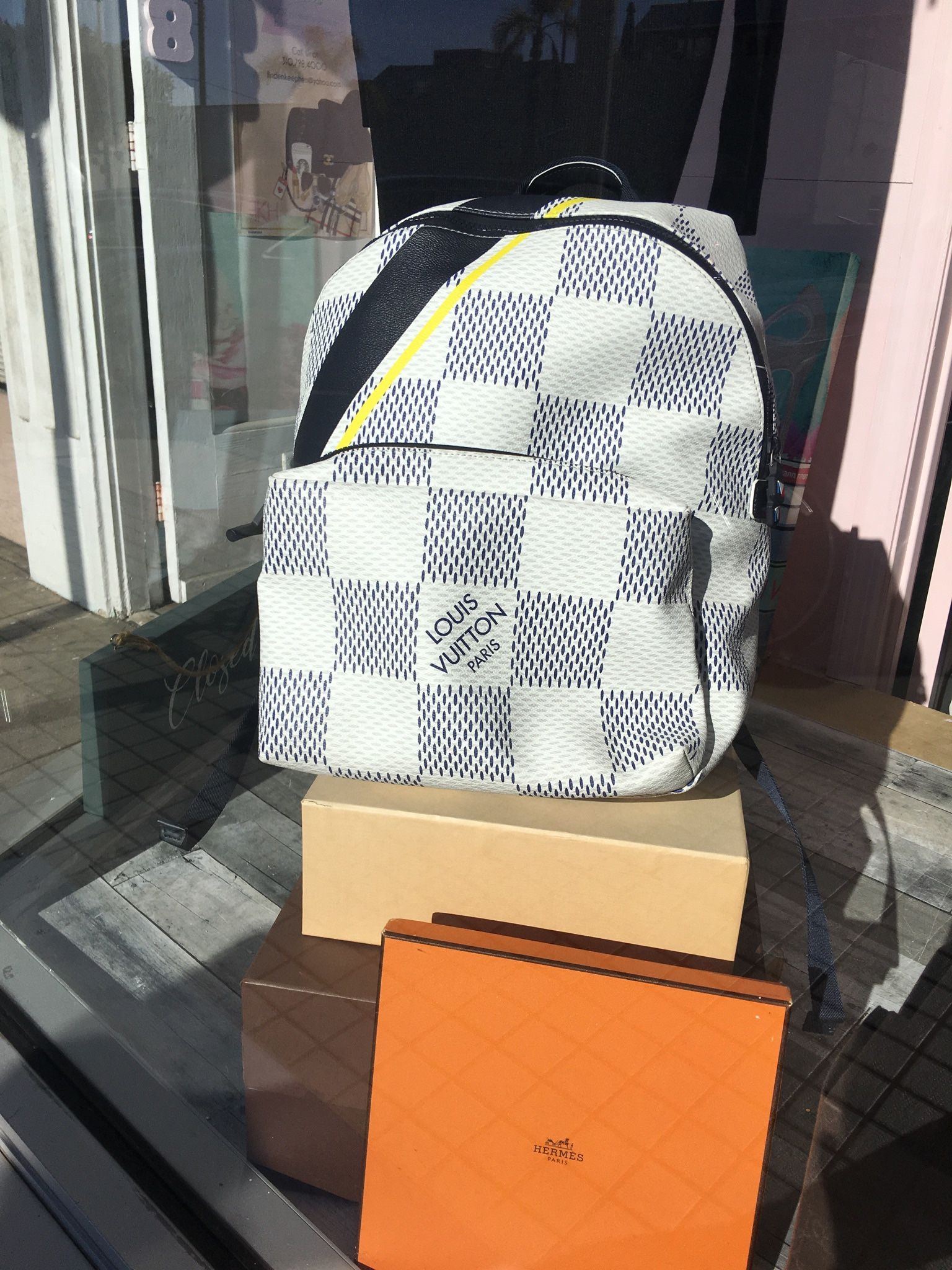 Louis Vuitton 2017 Americas Cup Latitude Damier Azur Apollo Backpack
