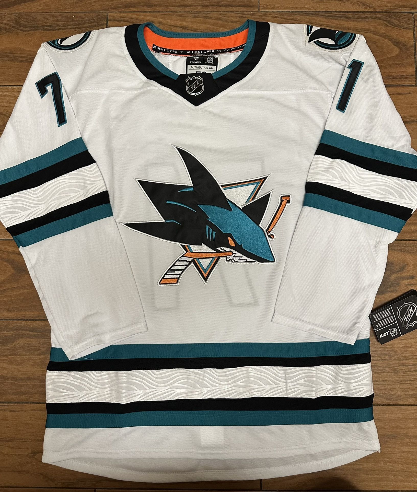 San Jose Sharks Celebrini #71 Jersey White