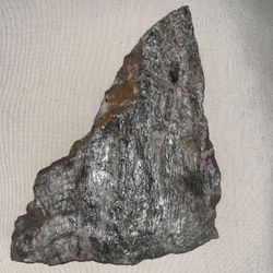 NATURAL  METALLIC SILVER PHYLLITE ROUGH ROCK